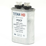 Oval Motor Run Capacitor, 25 MFD, 440/370V