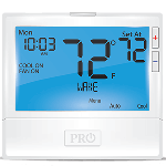 8" Blue Backlight Thermostat, 7 or 5-1-1 Day, 1H/1C